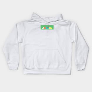 Simple mountains Kids Hoodie